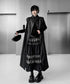 Black Mesh Layered Skirt